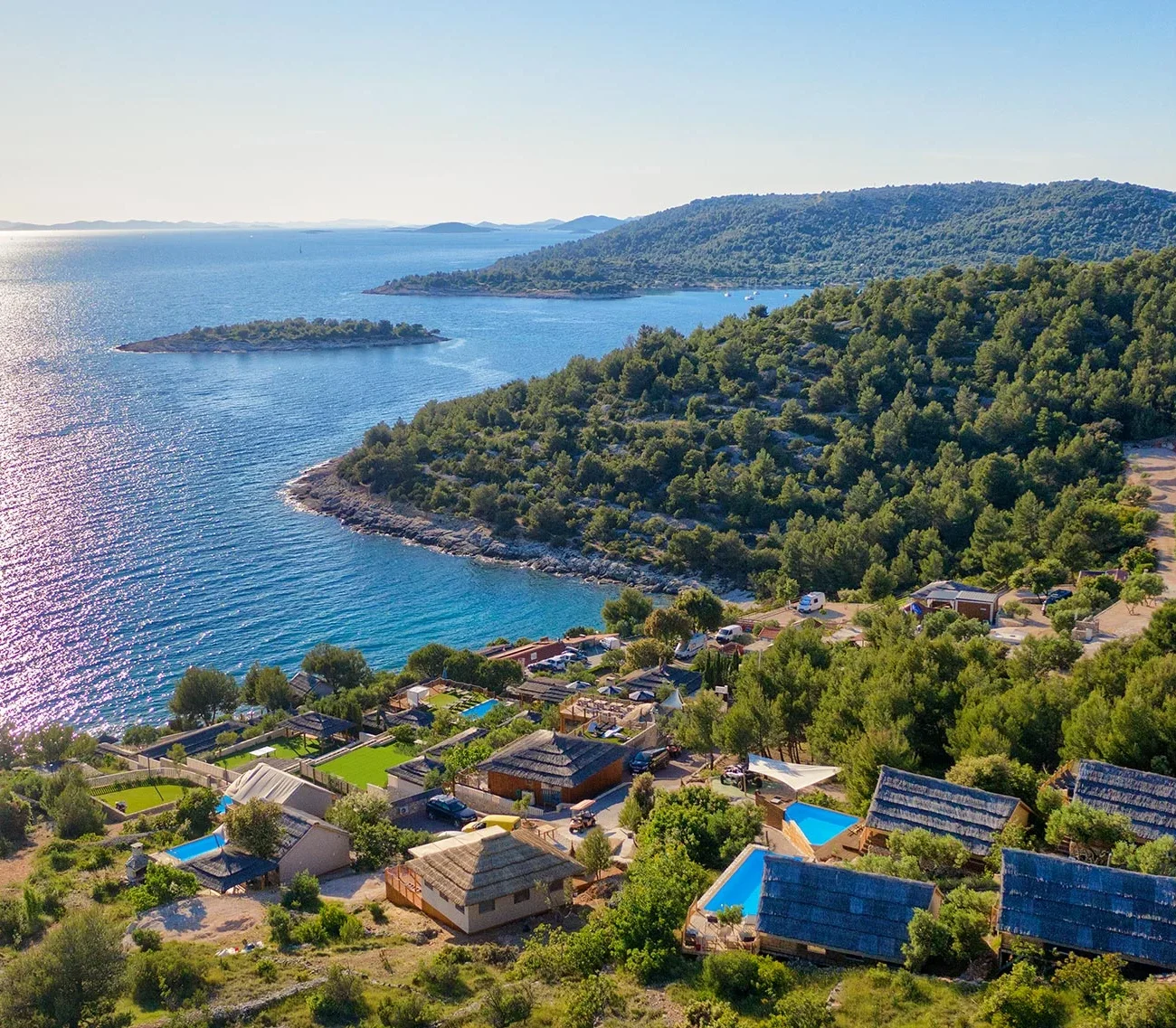 Luxury Safari tents at Adriatic coast